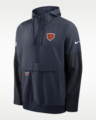 Chicago Bears Well Rounded Anorak Men's Nike NFL 1/2-Zip Hooded